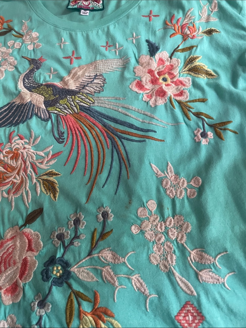 Johnny Was Embroidered “Dreamer” tee shirt - Picture 4 of 7